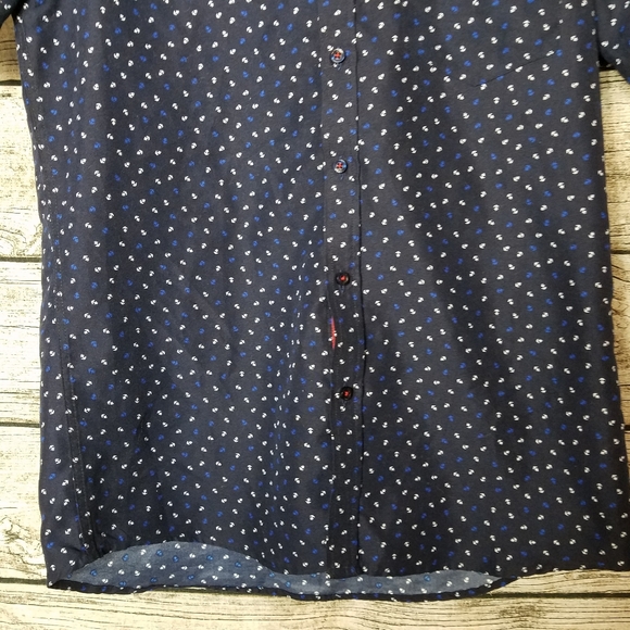 Stanley Adams Slim Fit Short Sleeve Button Down Shirt Size 15.5.Pit to pit app - Picture 3 of 9